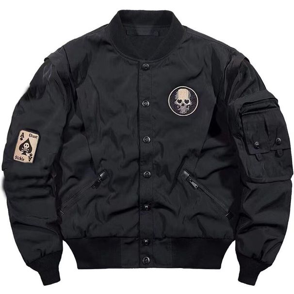 Techwear Varsity Bomber Jackets For Men Skulls Punk God Of Death Embroidery Baseball Jacket Streetwear Hip Hop College Coat Male_voghion.com