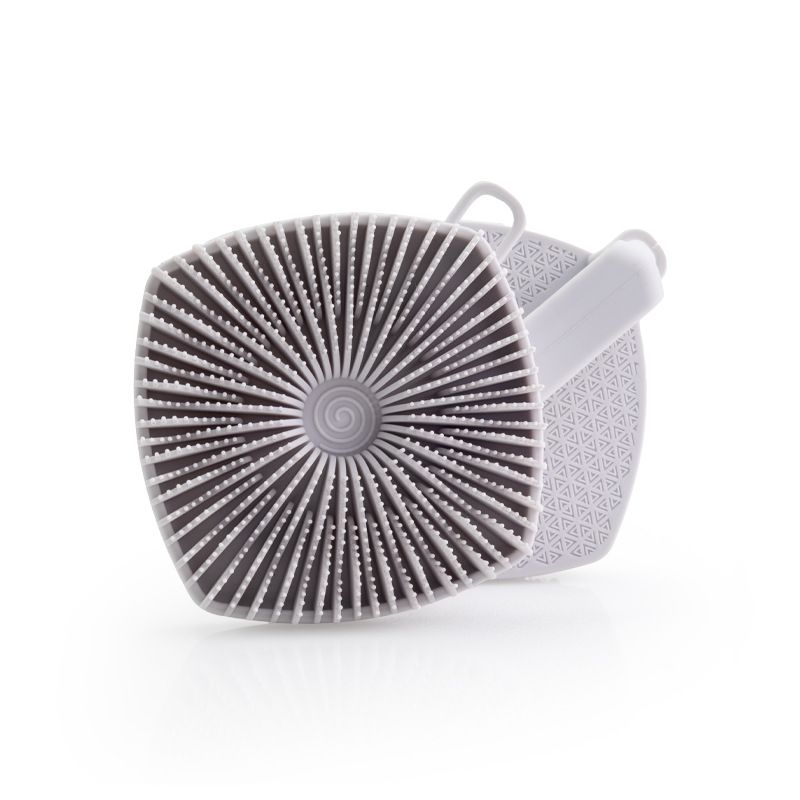 Soft Bristles Skin-Friendly Handheld Bathing Tool Household Silicone Hanging Rope Bath Brush_voghion.com