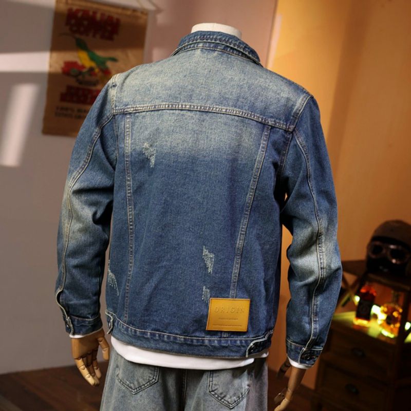Nuova giacca da lavoro lavata primaverile e vintage per uomo autunno 522_voghion.com