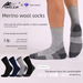 Wandersocken für Damen und Herren mit dickem Frottee-Fleece-Futter, warm, schweißabsorbierend und atmungsaktiv, aus Merinowolle_voghion.com