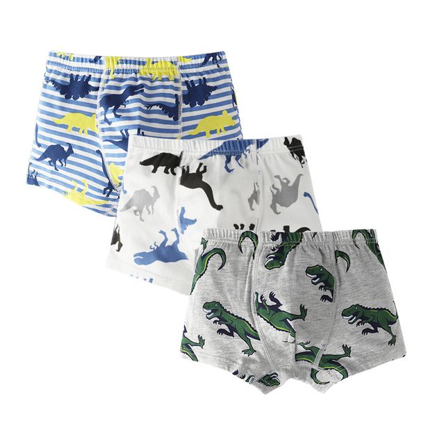 Barnkläder Barnunderkläder dinosauriepojke fyrhörniga pojke baby tecknade shorts grundskola pojke 1-3-12 år boxerunderkläder_voghion.com
