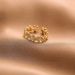 Echt vergoldeter Kupferring für Frauen, Nischen-High-End-Leichtluxus, lichtechter offener Ring, Ins-Stil_voghion.com