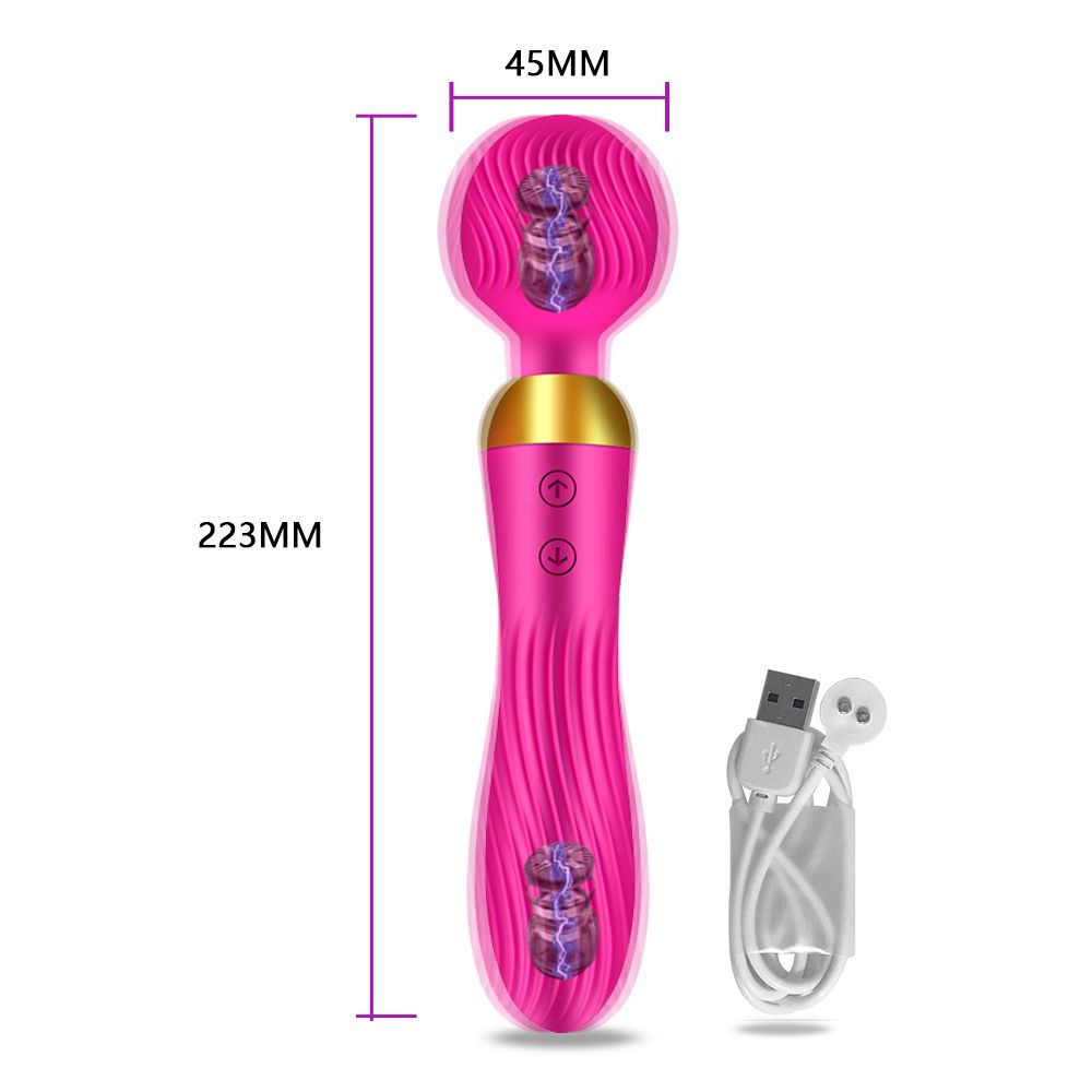 Vibratore potente dildo per donne bacchetta magica clitoride stimolatore clitoride 18 velocità massaggiatore punto G giocattoli sessuali per donne_voghion.com