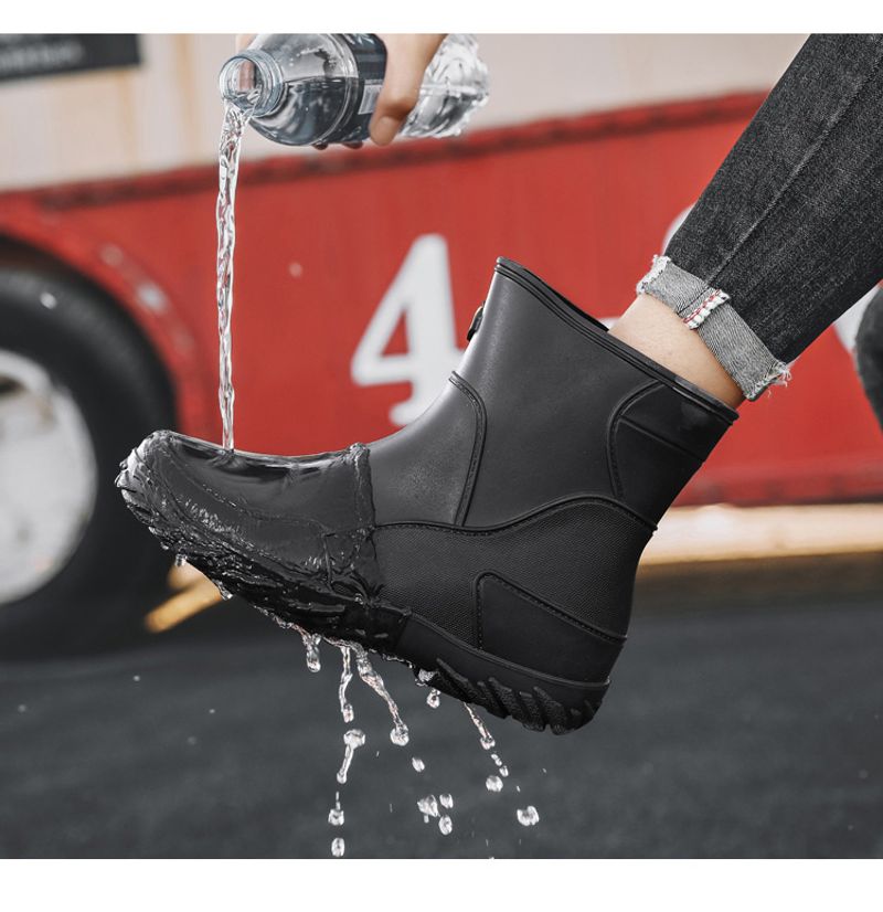  Rutschfeste, wasserdichte Gummi-Arbeitsstiefel für Herren, Regenstiefel_voghion.com