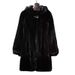 Cappotto in pelliccia sintetica di lusso per donna - Giacca invernale lunga con cappuccio e tasche, capospalla caldo di grandi dimensioni per uno stile elegante e casual (nero)_voghion.com