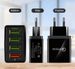 Home Furniture Qc3.0 Multi Port 4usb Fast Charger With Light 5v/9v/12v Travel Charger_voghion.com
