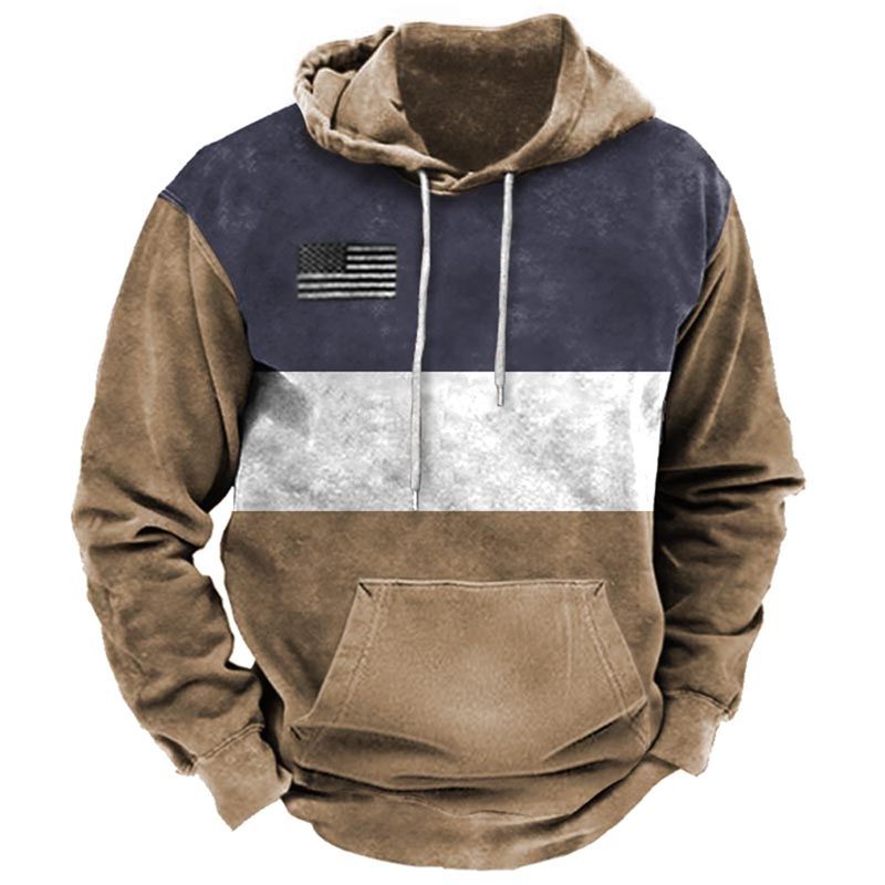  nuova primavera e autunno felpa pullover casual allentata stampa 3D felpa con cappuccio abbigliamento da uomo_voghion.com