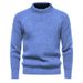 Herrenbekleidung Retro Dicker Pullover Herren Vintage Strickpullover Winter Warm Dicker Zopfmuster Pullover Retro Stil Lässiger Rollkragenpullover Wollmischung_voghion.com