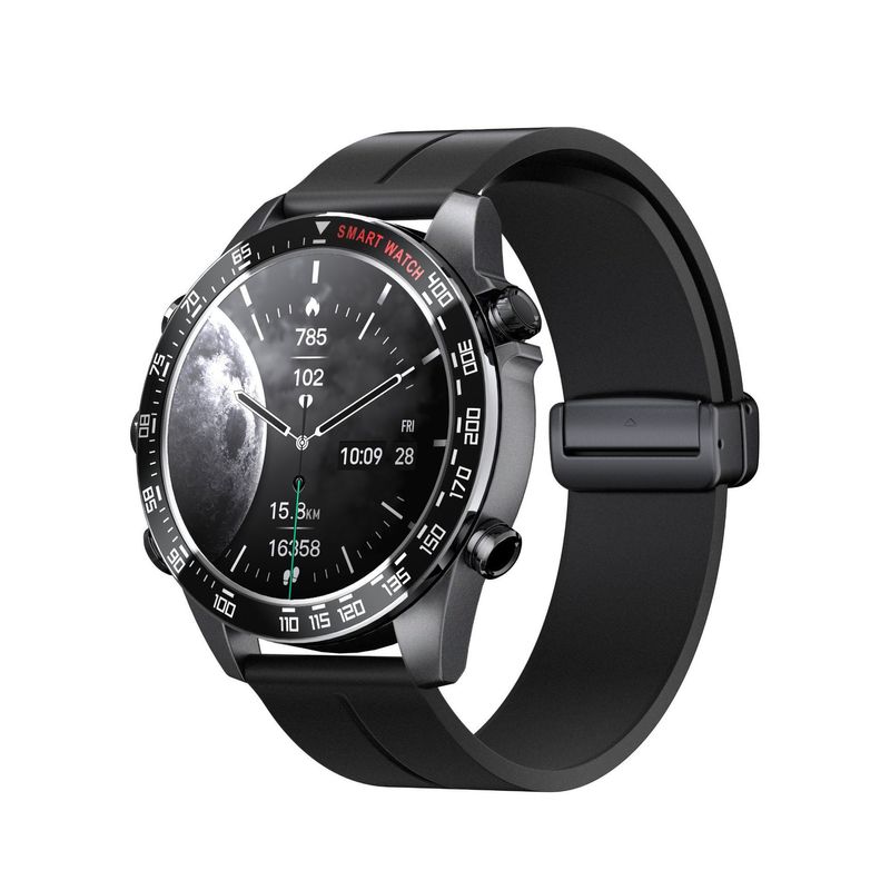 Smart Electronics smart watch round screen heart rate with encoder Bluetooth call_voghion.com