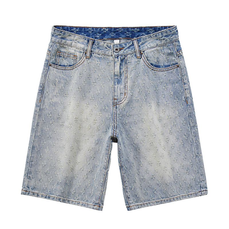 Men's Clothing Men's Summer Thin American Retro Jacquard Shorts Loose Casual Shorts_voghion.com