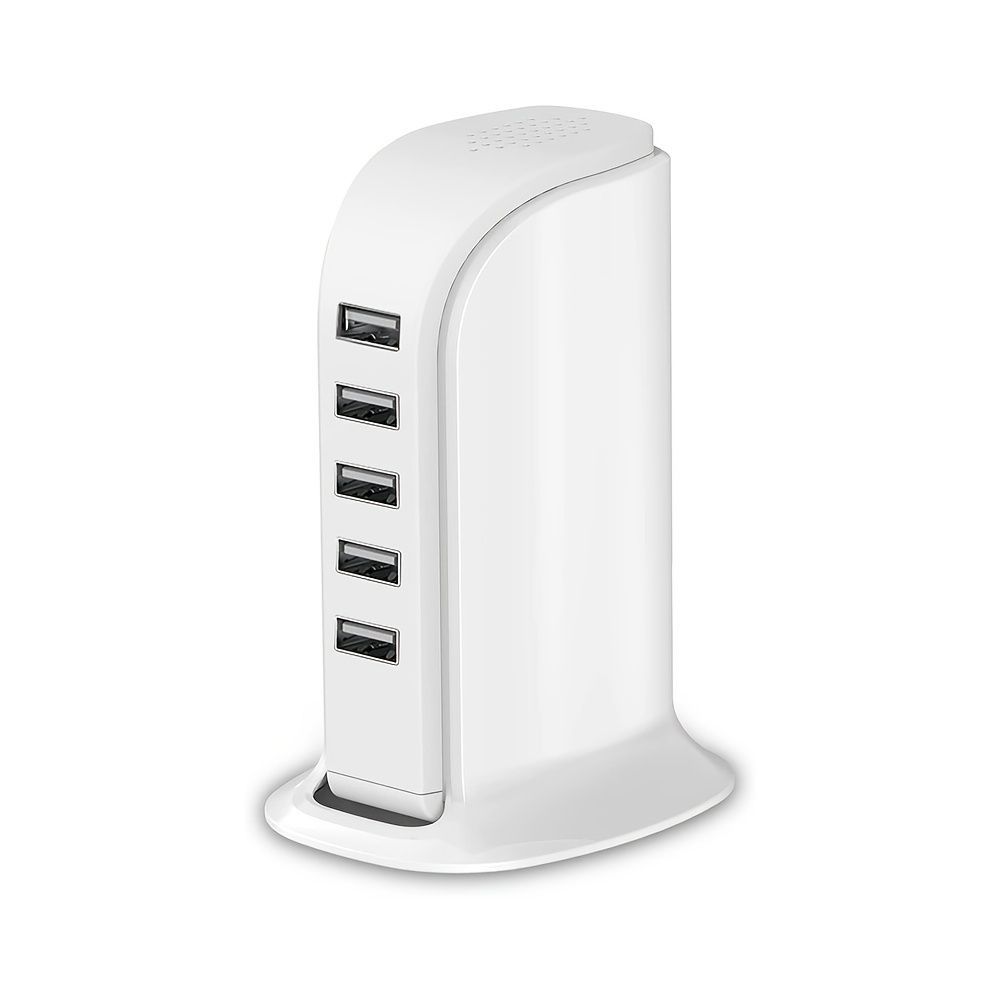 1-teiliges USB-Ladegerät; Ladestation für mehrere Geräte; Schnellladeblock; USB-Ladehub mit mehreren Anschlüssen für iPhone; iPad; Kindle; Reisezubehör_voghion.com