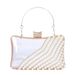 Transparent Rhinestone Decorated Women's Handheld Small Square Pearl Clutch Evening Bag Special Offer_voghion.com