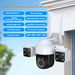 QD22 Three-screen Surveillance Camera WiFi Version Three-eye Ultra-high-definition Outdoor Waterproof Panoramic_voghion.com
