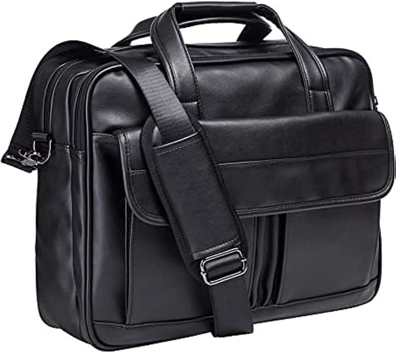 Porte-documents d'affaires pour homme, sac messager en cuir pour homme, sacoche pour ordinateur portable 17,3 pouces, sacoche d'affaires, sac à main pour ordinateur_voghion.com