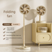 Foldable Intelligent Shaking Head USB Small For Home Desktop Office Dormitory Tabletop Retractable Electric Fan_voghion.com