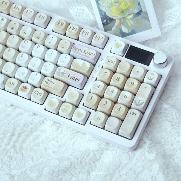 C98pro Three-Model Nical Keyboard Hot Plug Wireless Bluetooth Mahjong Sound Mute Customized With Screen_voghion.com