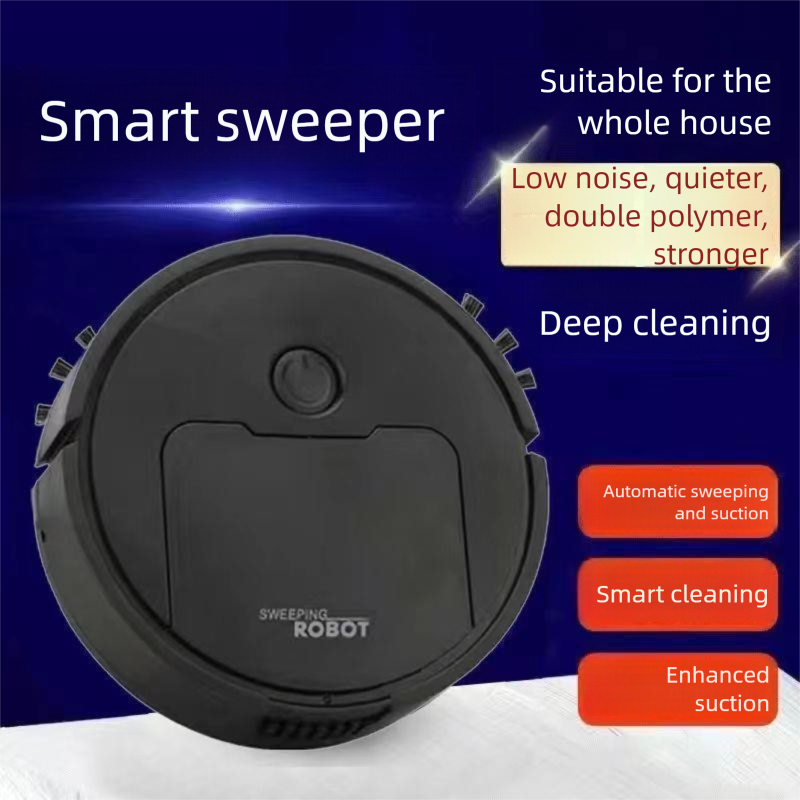 3-in-1 Smart-Roboterstaubsauger - Automatischer Wisch-Staubsauger und Waschmaschine mit integrierter Steuerung_voghion.com