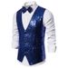 2024 Men's Stage Performance Dress Small Sequin Male Studio Host Singer Master Vest_voghion.com
