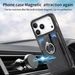 TechGlobe TechGlobe Compatible With 17 Card Holder Phone Solid Color Retro Hardware Ring Car Mount Magnetic IPhone 16 Protective_voghion.com