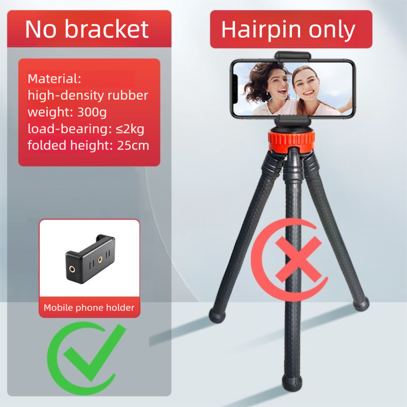 Octopus statief, bureaustandaard, telefoonstandaard, DSLR-camera, handheld fotografie, buitenstabilisator_voghion.com