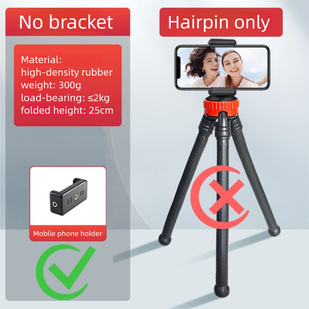 Octopus statief, bureaustandaard, telefoonstandaard, DSLR-camera, handheld fotografie, buitenstabilisator_voghion.com