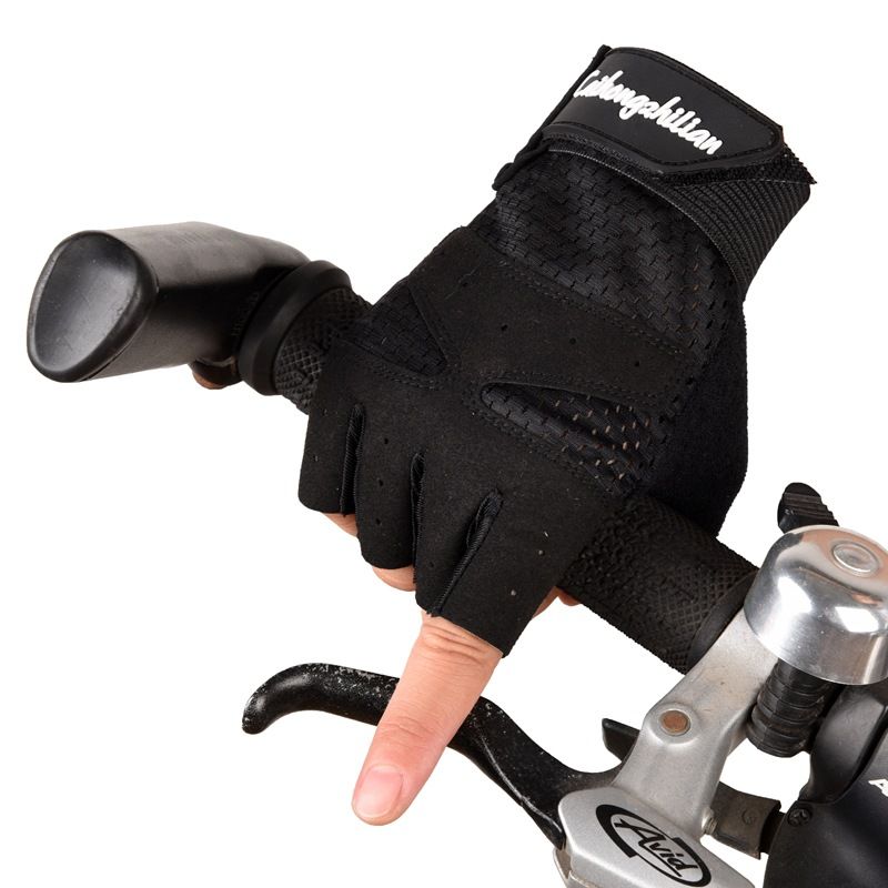 Gants demi-doigts pour hommes, pour sports de plein air, fitness, équitation cool, protection solaire, fins, antidérapants, pour écran tactile_voghion.com