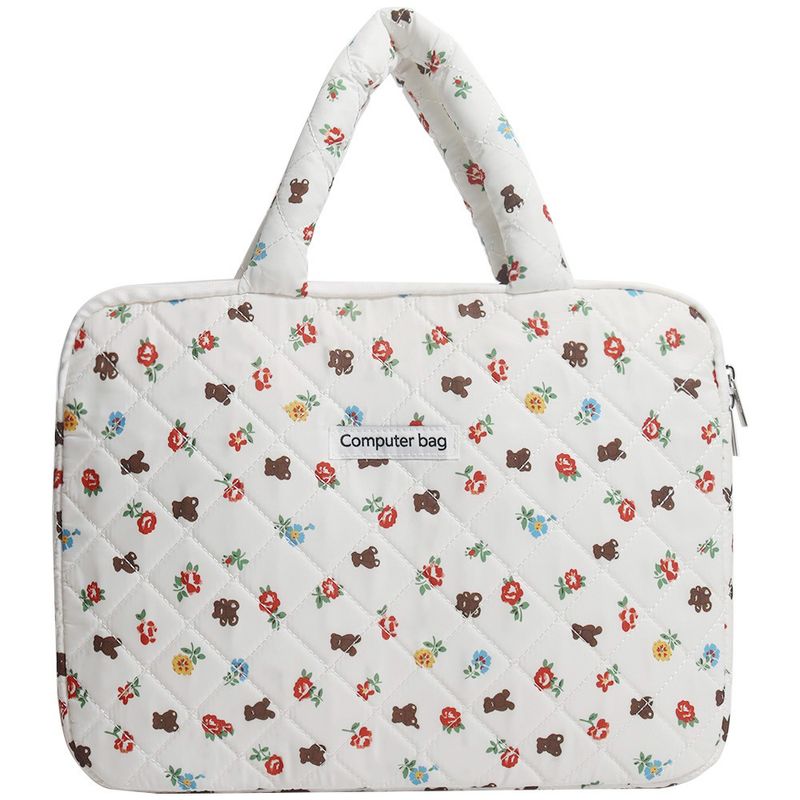 Space cotton computer bag, 14 female laptop, 16 handbag, 16.1 inch game book printed nylon waterproof material_voghion.com