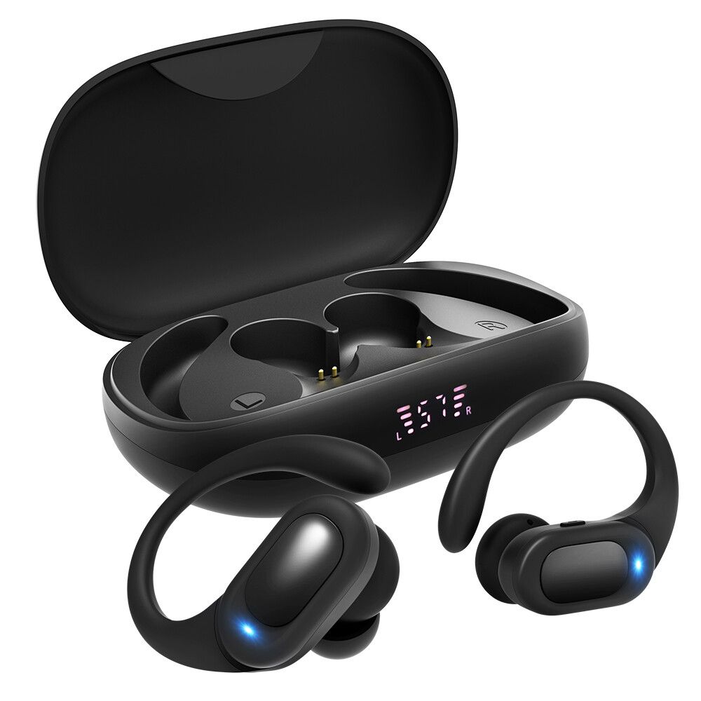 TWS Wireless Bluetooth 5.4 Kopfhörer Kopfhörer Sport Gym Sweatproof Ohrhörer Mikrofon_voghion.com