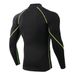 2025d Felpa con collo alto da uomo, a maniche lunghe, con collo alto, elastica, ad asciugatura rapida, per autunno e inverno, fitness PRO Sports Running_voghion.com