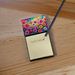 NEW Carnations in Color Sticky Note Holder Refillable Dispenser Self-Sticky Note Pads, Memo Pads Blank Desk Accessories_voghion.com