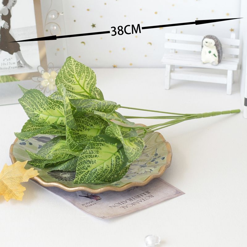 Simulare de frunze de aranjament floral de plante verzi 7 decorare frunze Lingsu Plante cu frunze verzi ornamente de plante verzi frunze de simulare_voghion.com