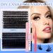 300 Cluster Single Cluster False Eyelashes Kit 80D 100D Dense D-Curl Segmented For Grafting_voghion.com