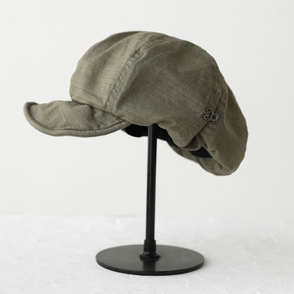 Beret kvinnelig designer beholdt modeller stor versjon av det åpenbare ansiktet liten japansk litterær hatt kvinnelig retro maleri Hjem beret_voghion.com