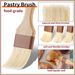 3 Natural Bristle Pastry Brushes - Butter/Marinade BBQ_voghion.com