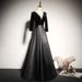 Black Banquet Evening Gown Long Ball Gown_voghion.com