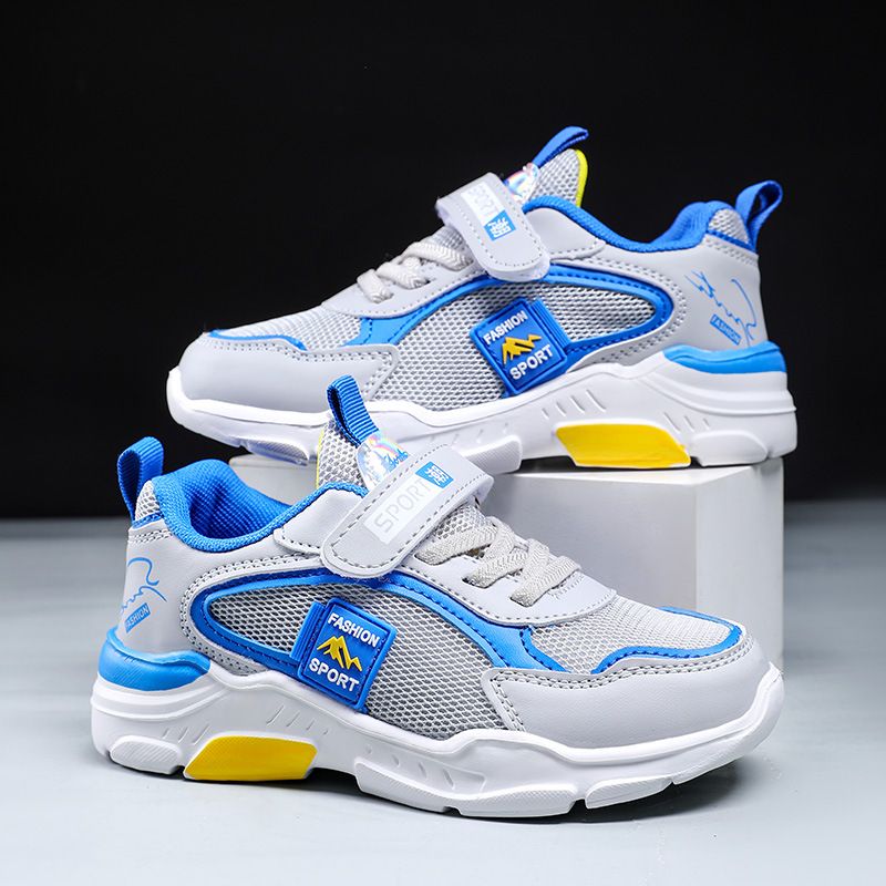 Children's Shoes Boys Shoes Spring And Summer New Mesh Sports Shoes For Middle And Large Children Mesh Breathable White Shoes Boys Running Shoes_voghion.com