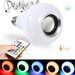 Drahtlose LED E27 Bluetooth Lautsprecher RGB Smart Lam Musik Birne mit Fernbedienung Home Schlafzimmer Licht_voghion.com