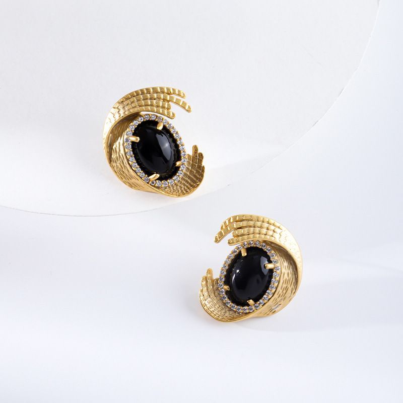 Orecchini a spruzzo vintage medievali da donna con diamanti per donne, di alta qualità, retrò, leggeri, di nicchia_voghion.com