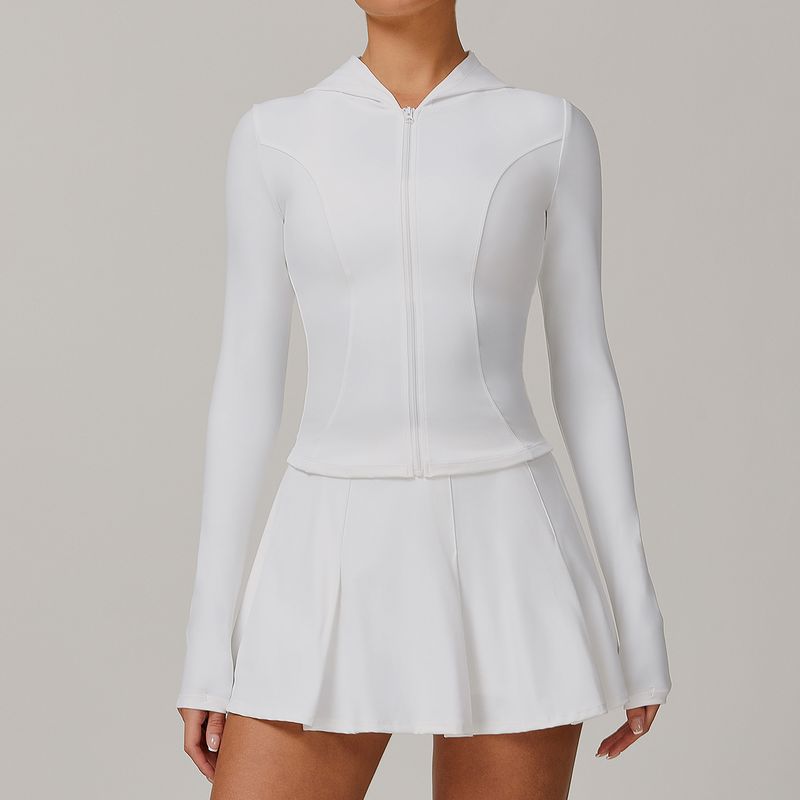 Chaqueta de manga larga para mujer, transpirable, con cremallera y protección solar, 3012_voghion.com