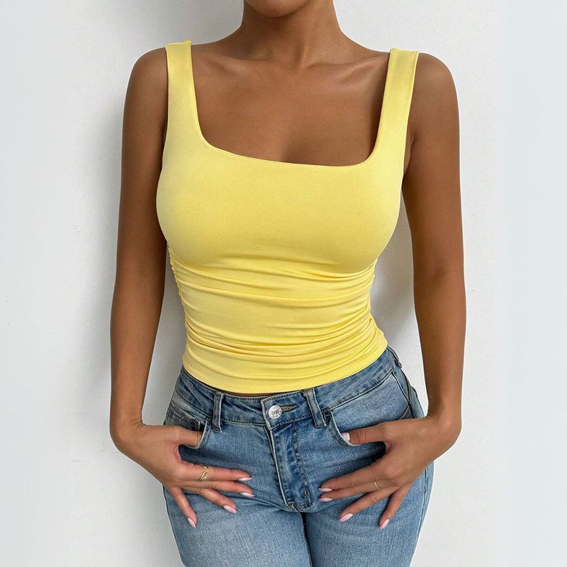 2025 Printemps Été Nouveau TK Basic Nouveau Simple Style Décontracté Camisole Mode Polyvalent Haut_voghion.com