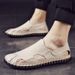 Large Size Sandals Men In Summer, With Hollowed Out Anti Odor Holes And Trendy Soft Soles For Men's Shoes_voghion.com