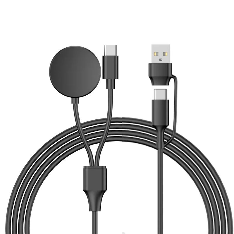 Įkroviklis „Samsung 2 in 1“ C tipo USB A laidas 3,94 colio, tinkantis „Watch 6/5/4 Watch 5 Pro Galaxy S23 Ultra“_voghion.com