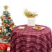 New Year Festive Ins Red Plaid Restaurant Rectangle Photo Sense Tea Tablecloth Tablecloths_voghion.com