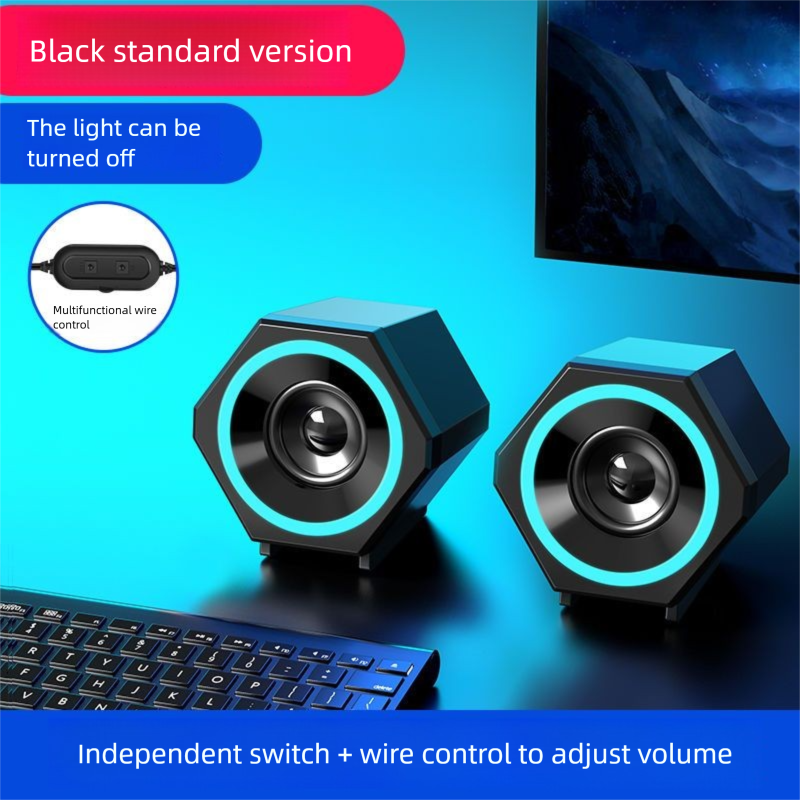 Saida Computer Laptop Small Speaker Home Desktop USB Wired Subwoofer Universal For Mobile Phones_voghion.com