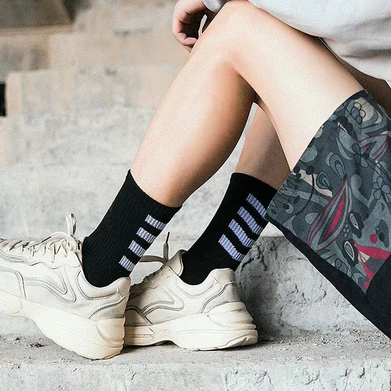 2025d Długie Unisex Koreański Styl Do Połowy Łydki Street Ins Trend Marka Sporty Skateboard Koszykówka Modne Skarpetki_voghion.com
