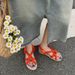 Women's Flat Woven Sandals Women's Summer Outer Wear Beach Bohemian Sandals Summer_voghion.com