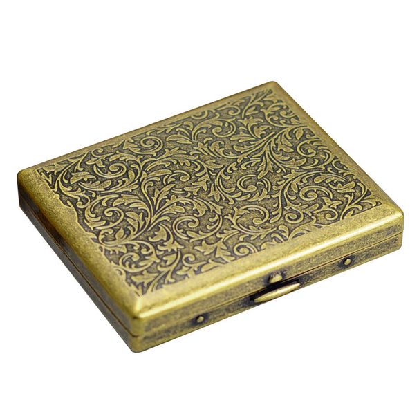 Vintage Metall Zigarettenetui Box Tragbarer 20 Zigarettenetui Halter_voghion.com