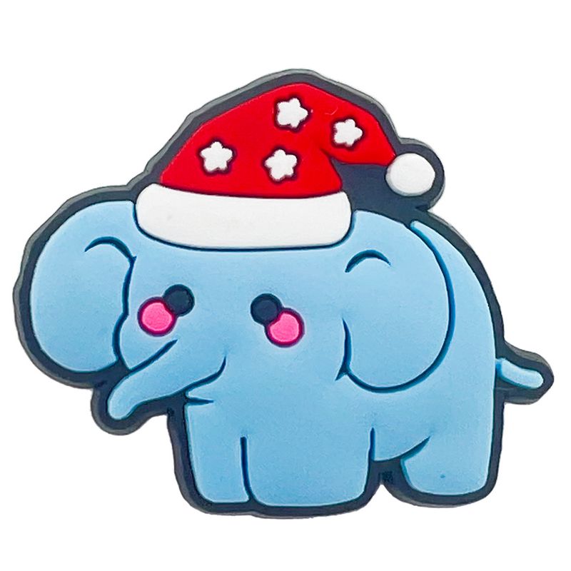 Cute Cartoon Christmas Animal Shoes Flower Shoe Buckle Soft Glue Fun Shoe Accessories DIY Accessories_voghion.com