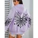 Spider Web Print Kangaroo Pocket Hoodie, Casual Long Sleeve Drawstring Hoodie Spring Autumn Sports_voghion.com