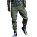 Casual Slim Fit Camouflage Joggers Cuffed Multi-Pocket Cargo Trendy Sports Pants Men's Style_voghion.com
